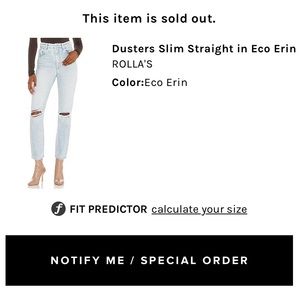 Rolla’s Dusters High Rise Slim